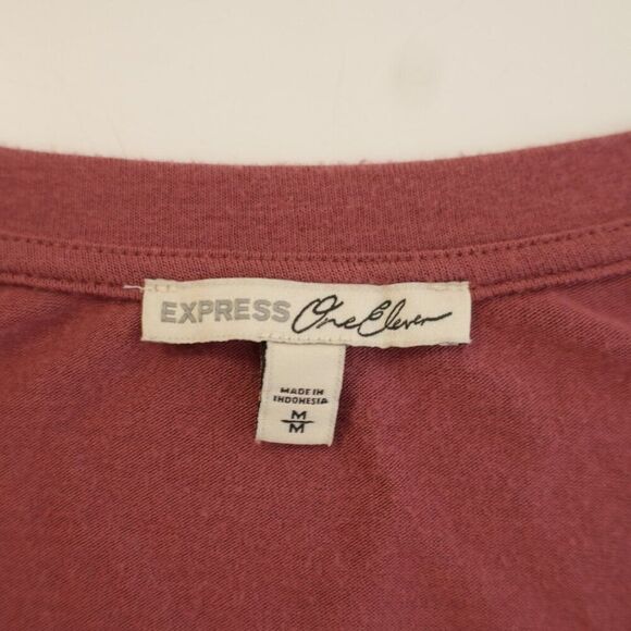Express One‎ Eleven Purple Scoop Neck Long Sleeve Top Blouse Medium Long Sleeve - Picture 7 of 9
